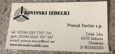 Kovinski izdelki Primoz Tavcar s.p. logo
