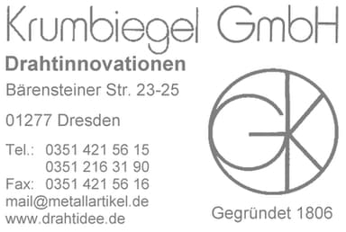 Krumbiegel GmbH
Drahtinnovationen logo