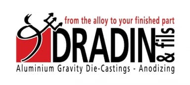 Dradin & Fils Sprl (Ets)<br>Your Aluminium Finished Part<br>Gravity Die Casting - Anodizing logo