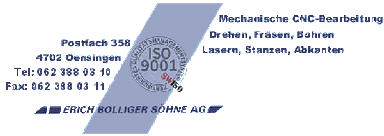 Logo di Bolliger Oensingen AG