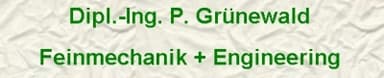 Logo von Dipl.-Ing. P. Grünewald Feinmechanik + Engineering
