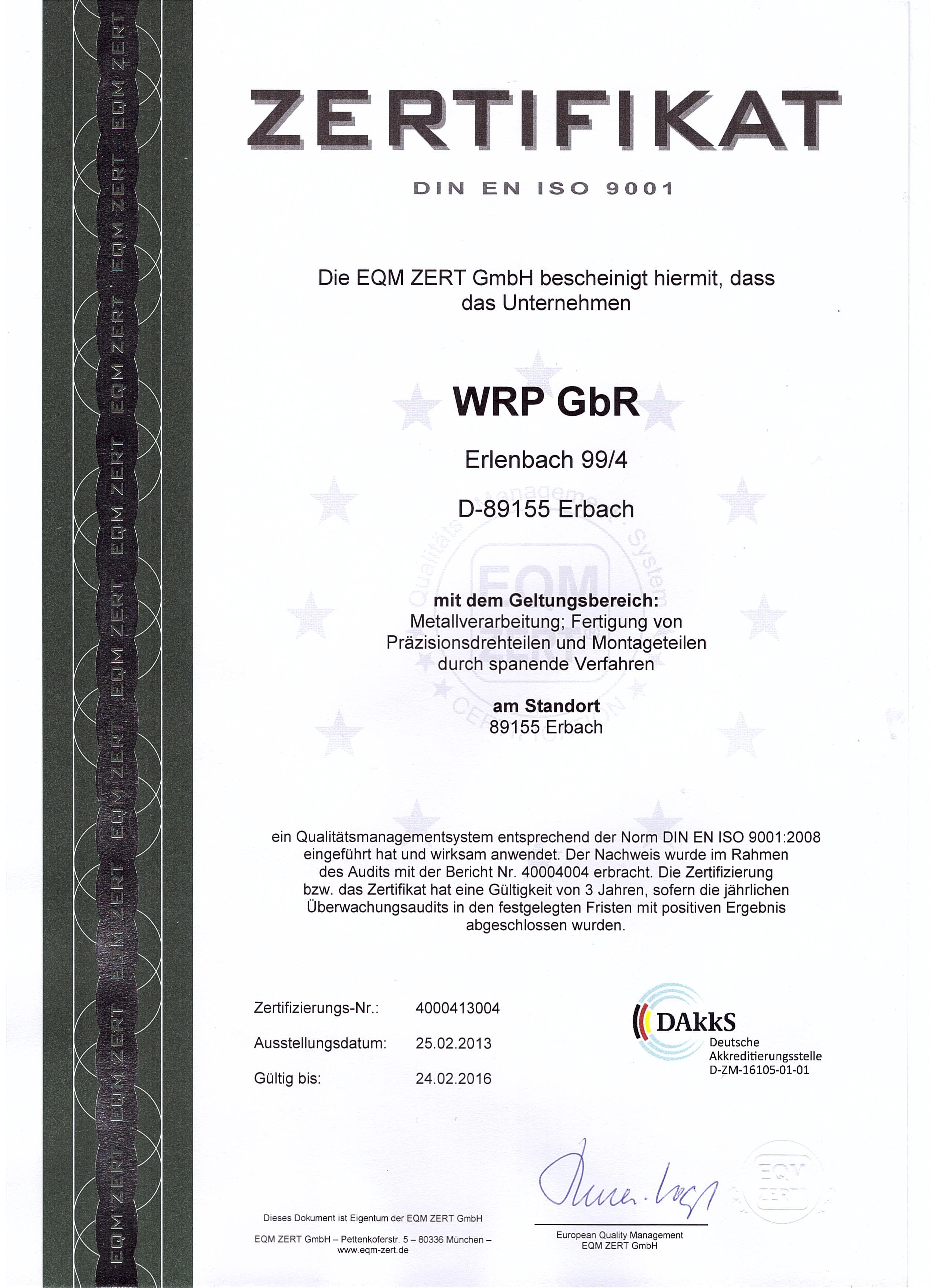 W.R.P. Präzisionsdrehteile