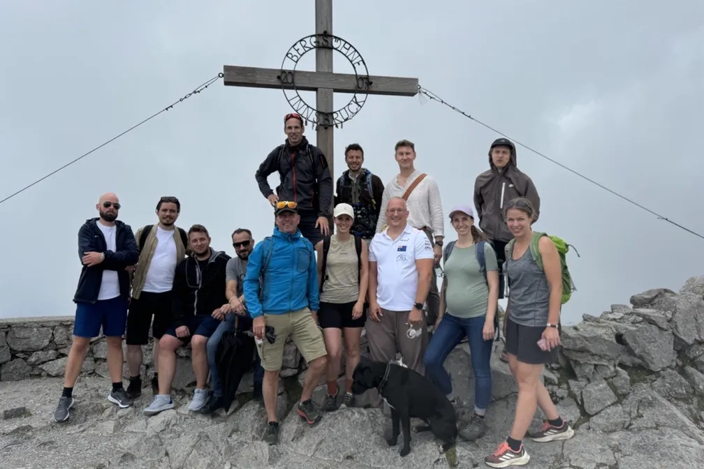 Teamausflug Gipfelkreuz