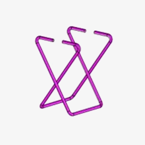 Wire-bending suspension pair