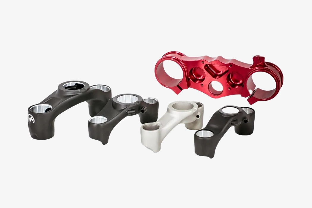 Aluminium forging parts for motorcycle construction, after-treated, company Mark`skill Enterprise Co., Ltd.