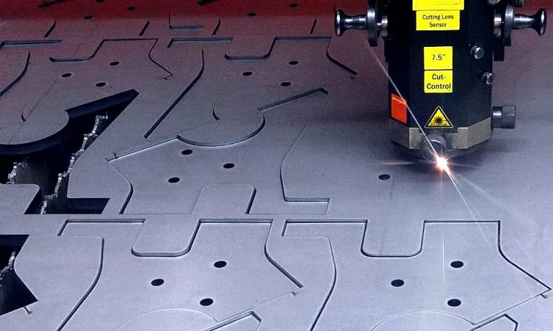Laser cutting at TEPRO Präzisionstechnik GmbH