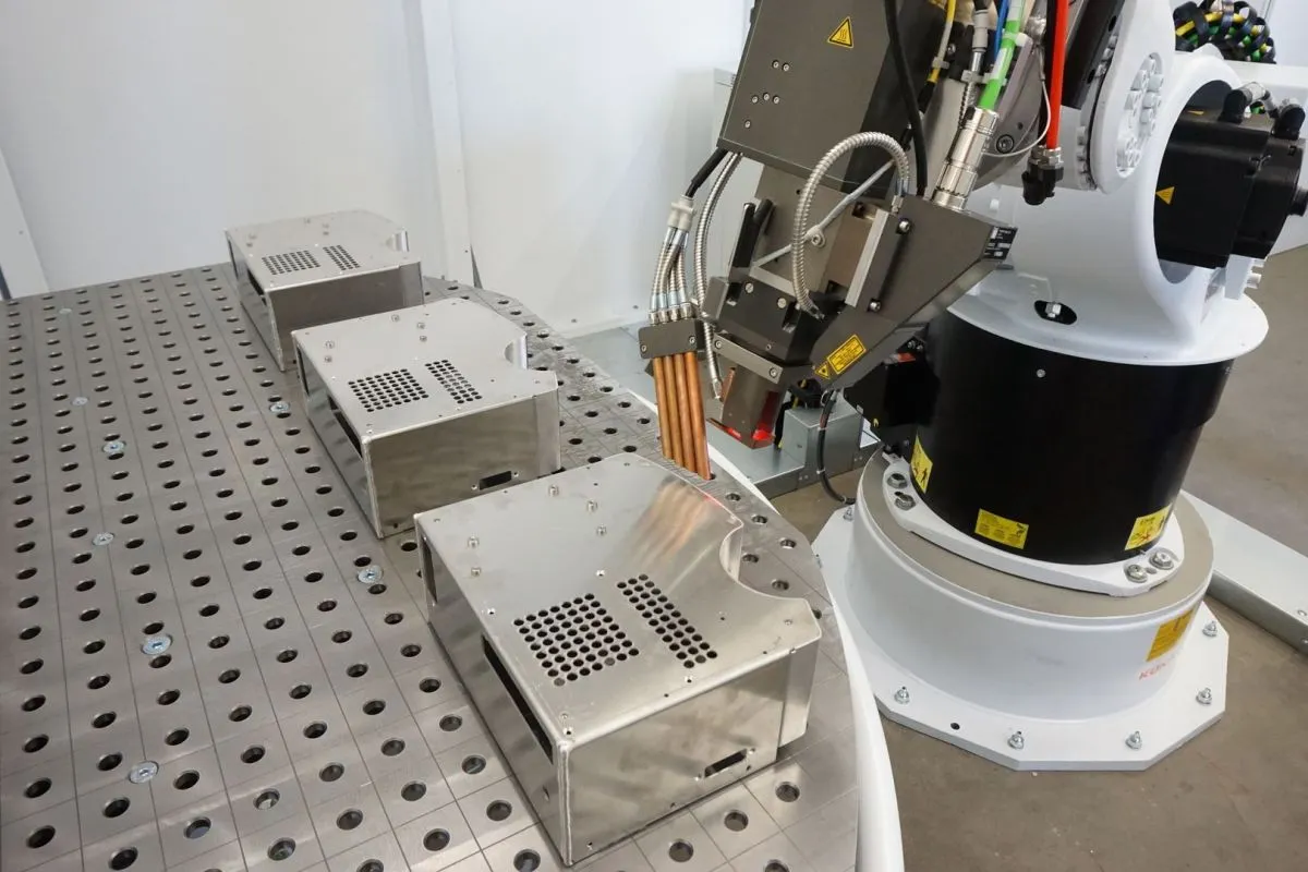Laser welding robot at BSW-anlagenbau GmbH