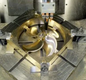 Milled ship propeller from Power Cut GmbH